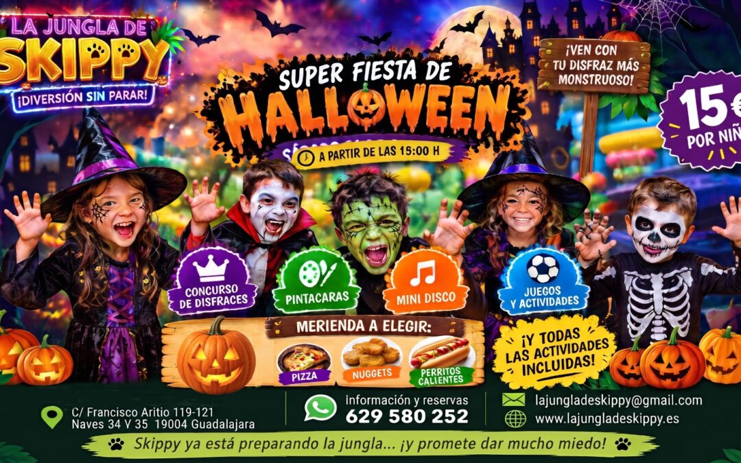 🎃👻 ¡LLEGA LA SUPER FIESTA DE HALLOWEEN A LA JUNGLA DE SKIPPY! 👻🎃